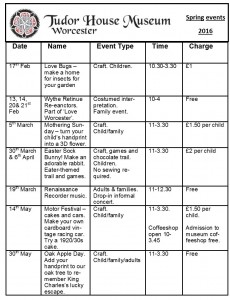 Spring events