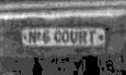 Close up of No. 6 Court Sign
