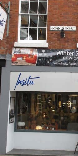 Friar Street sign above Insitu store