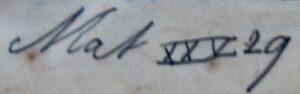 Matthew XXV Richard Cadbury Bible annotation