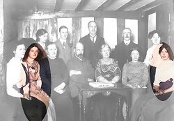 Cadbury Staff Dinner January 1914 with Bridge Street Staff Highlighted